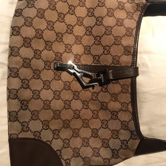 Gucci Vintage Jackie Hobo Canvas Bag on Mercari - Picture 6 of 8